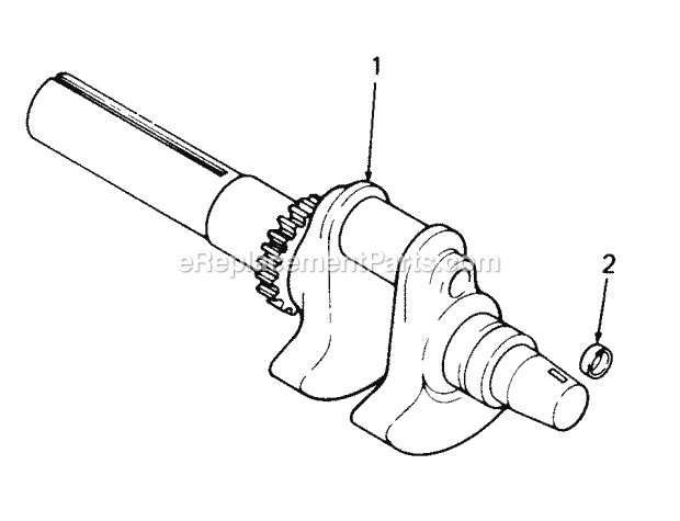 Crankshaft Diagram and Parts List for 2084 836000-864500 Cub Cadet Lawn Tractor